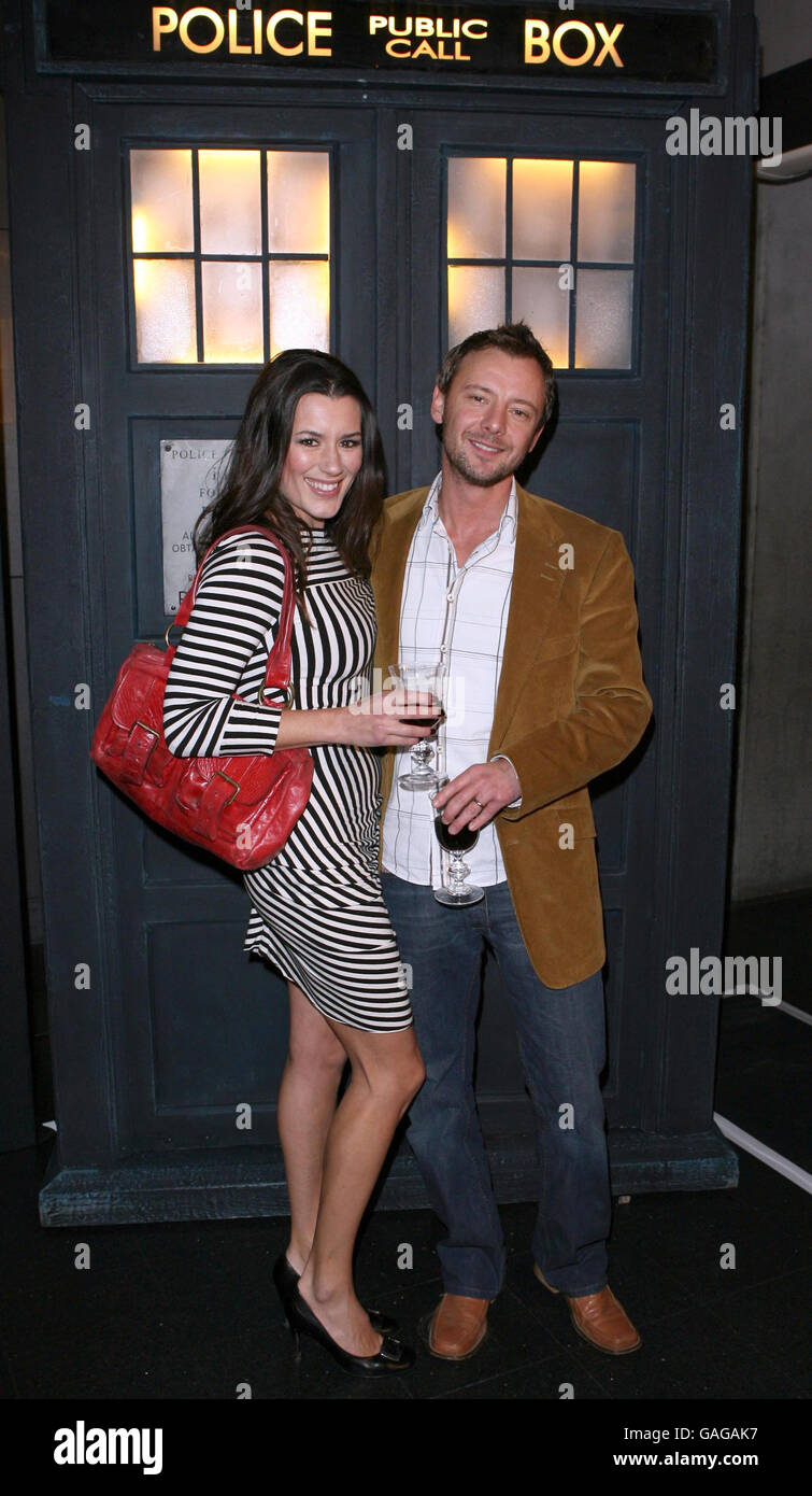 John Simm and his wife Kate Magowan arrive for the Gala Screening of the Doctor Who Christmas espisode ('Voyage of the Damned', TX: BBC One, Christmas Day, Tuesday December 25, 2007 @ 1850) at The Science Museum in west London. Stock Photo