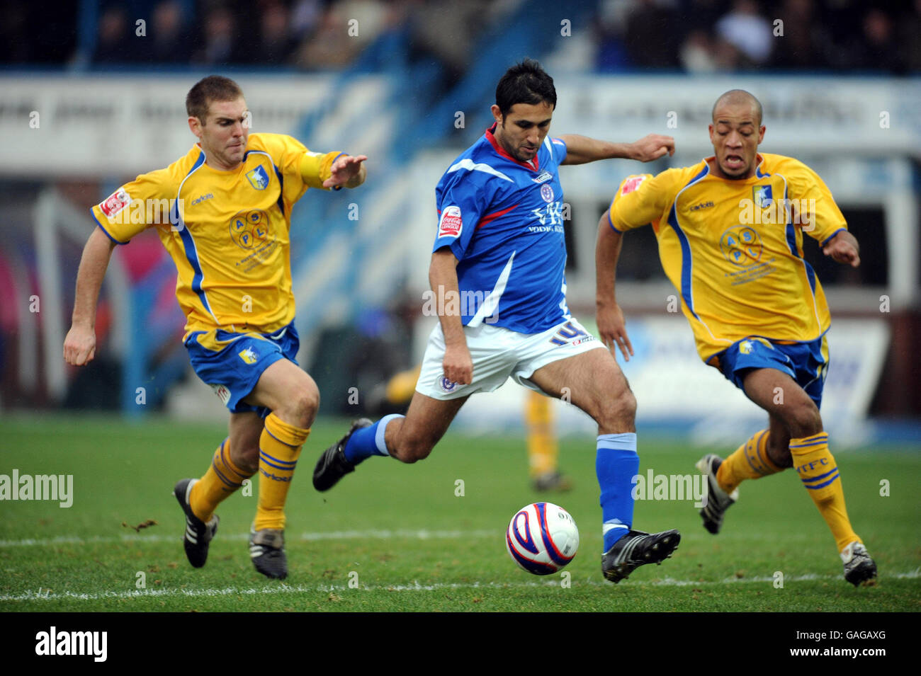 Soccer chesterfield full length action ball scoring running england