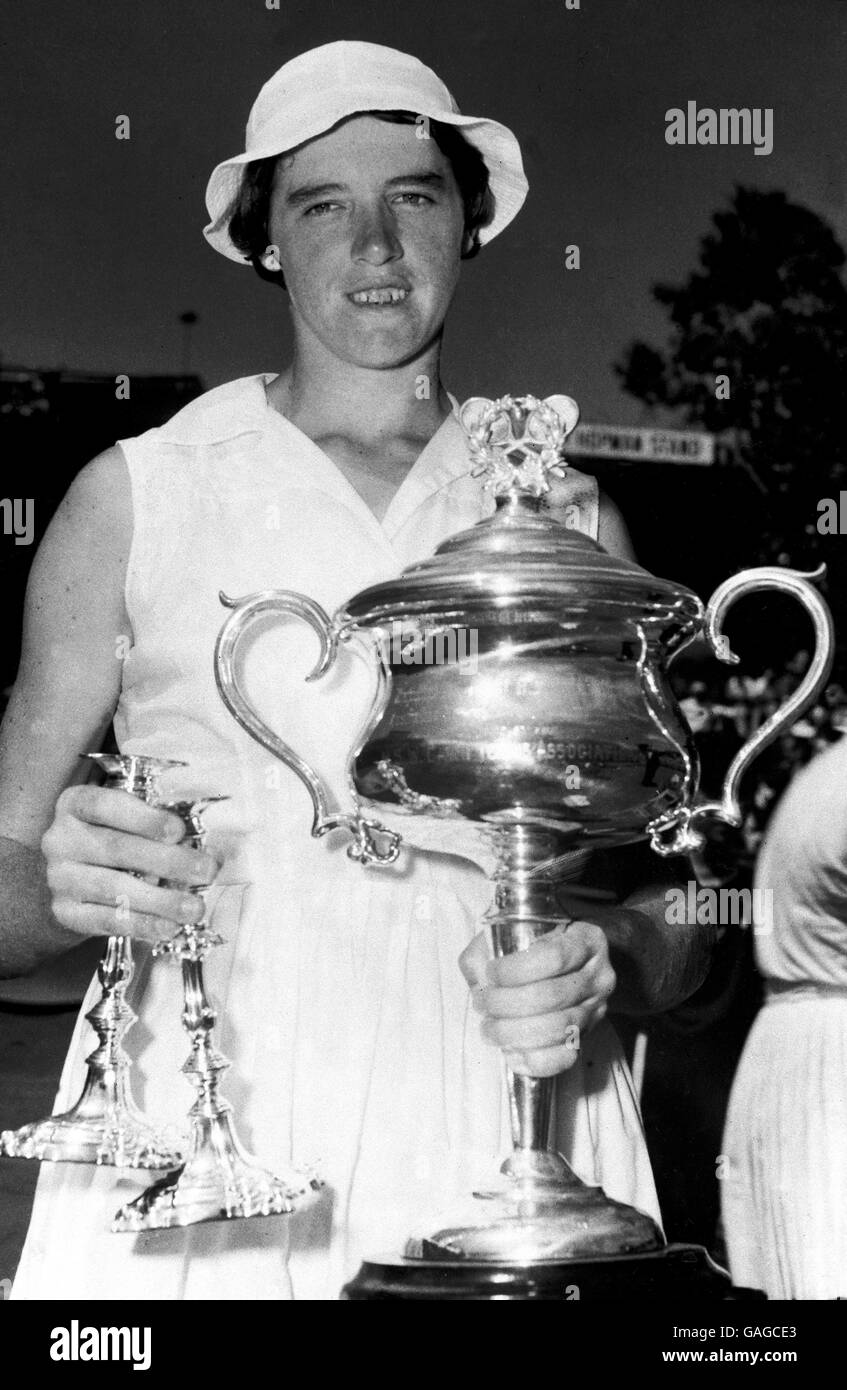 Tennis - Australian Open - Ladies' Singles - Final - Margaret Smith v Jan Lehane Stock Photo