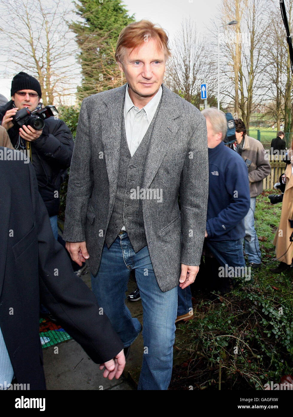 Actor Neeson returns to Lyric Theatre Stock Photo - Alamy