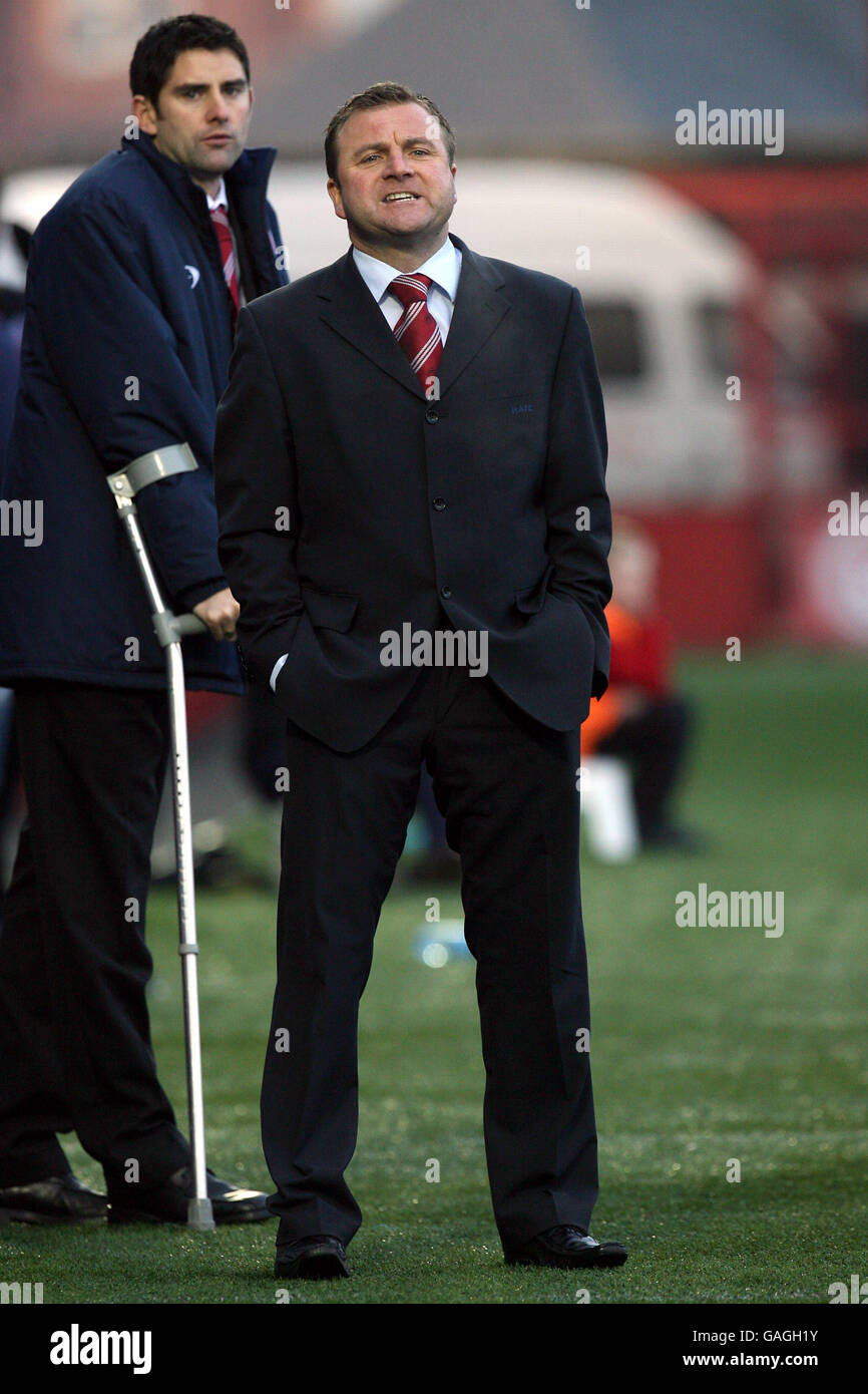 Billy Reid Hamilton manager Stock Photo Alamy