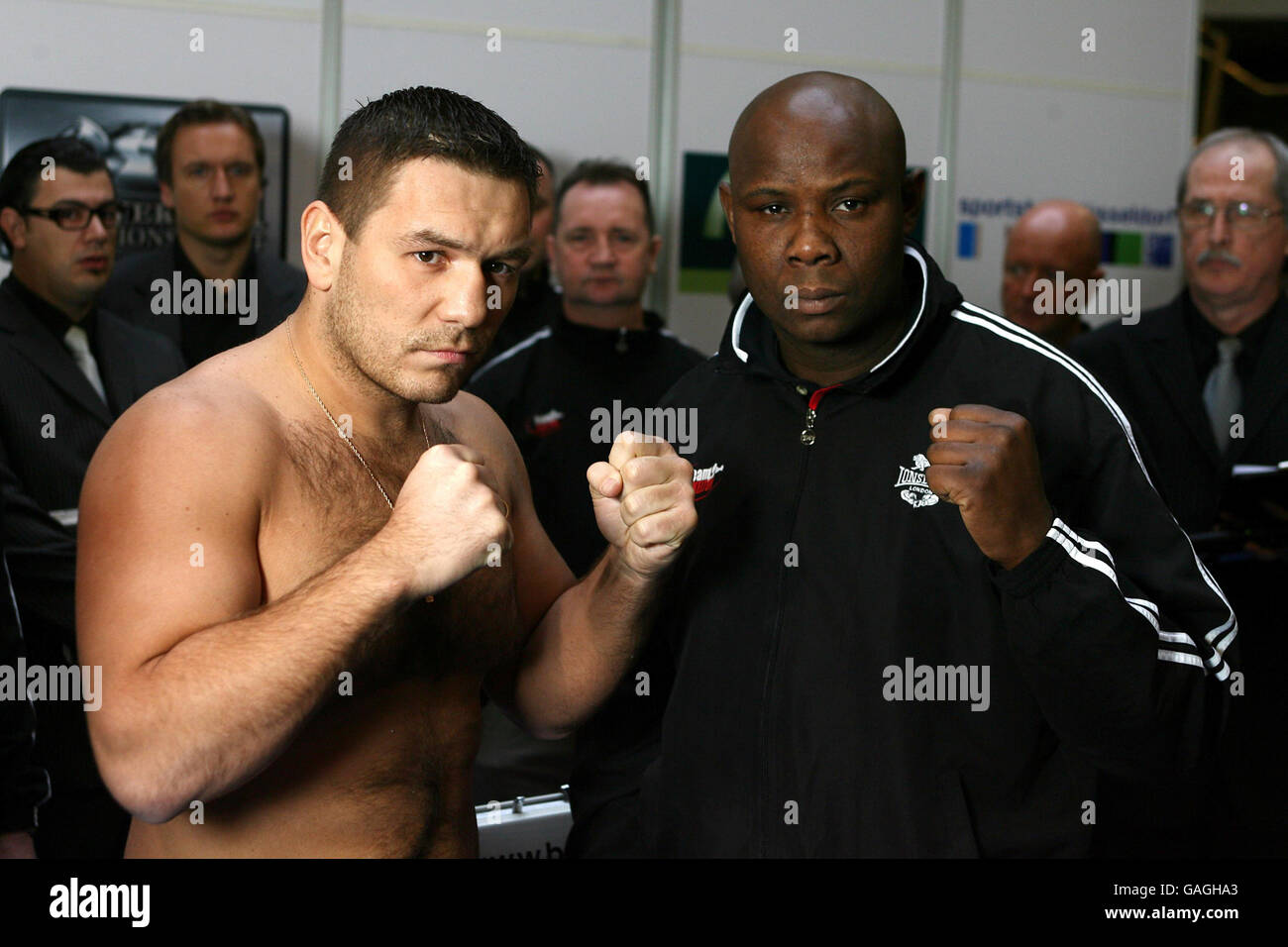 Heavyweight boxer Matt Skelton (right) from Bedford and WBA Champion