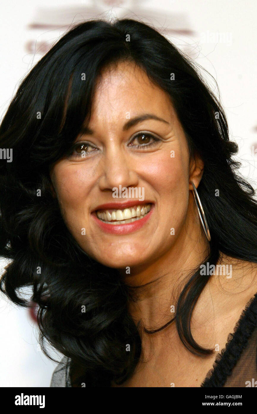 Polly Samson arrives for the Costa Book Awards 2007 at the Intercontinental Hotel, London. Stock Photo