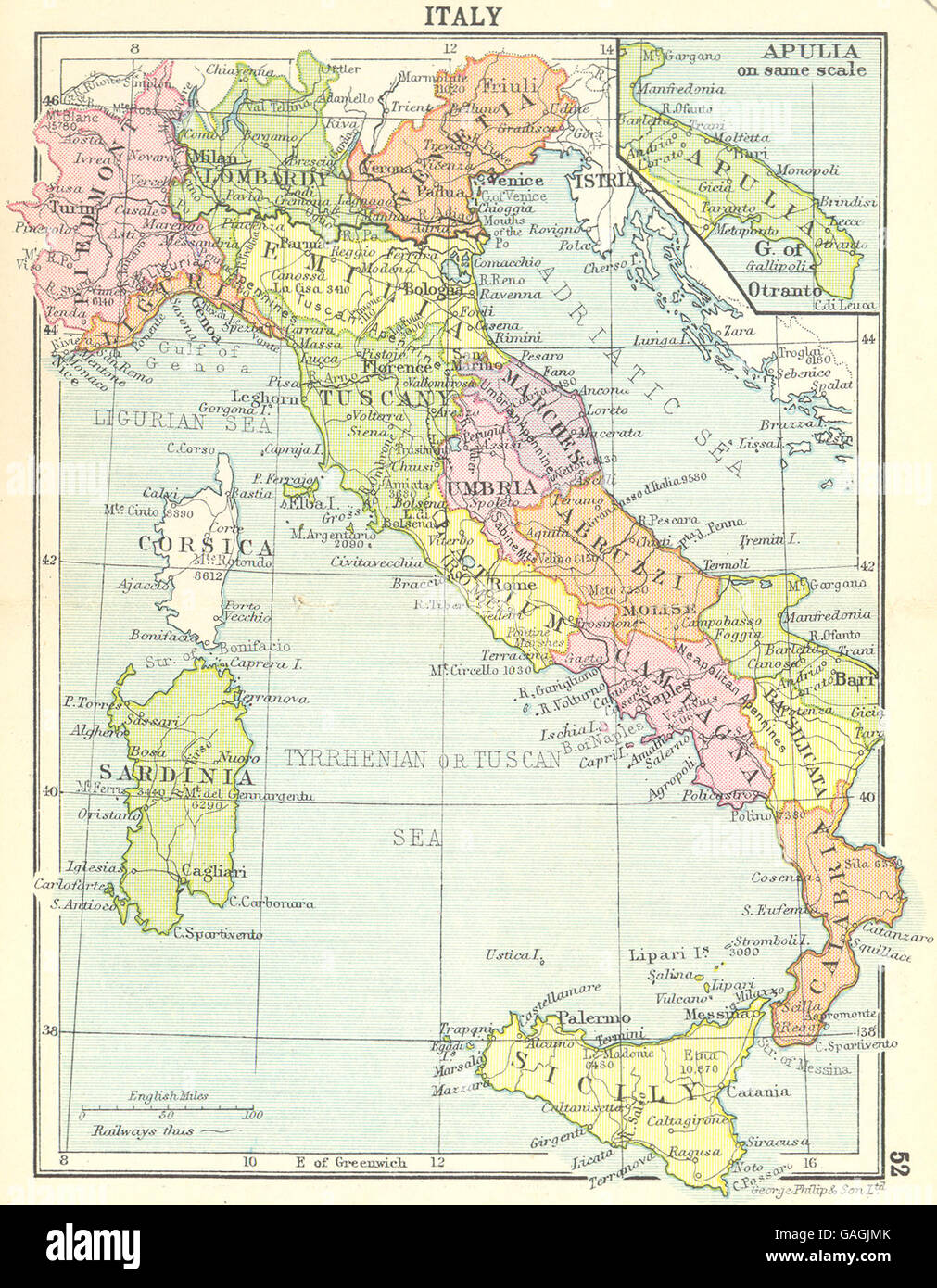 Italy map hi-res stock photography and images - Alamy