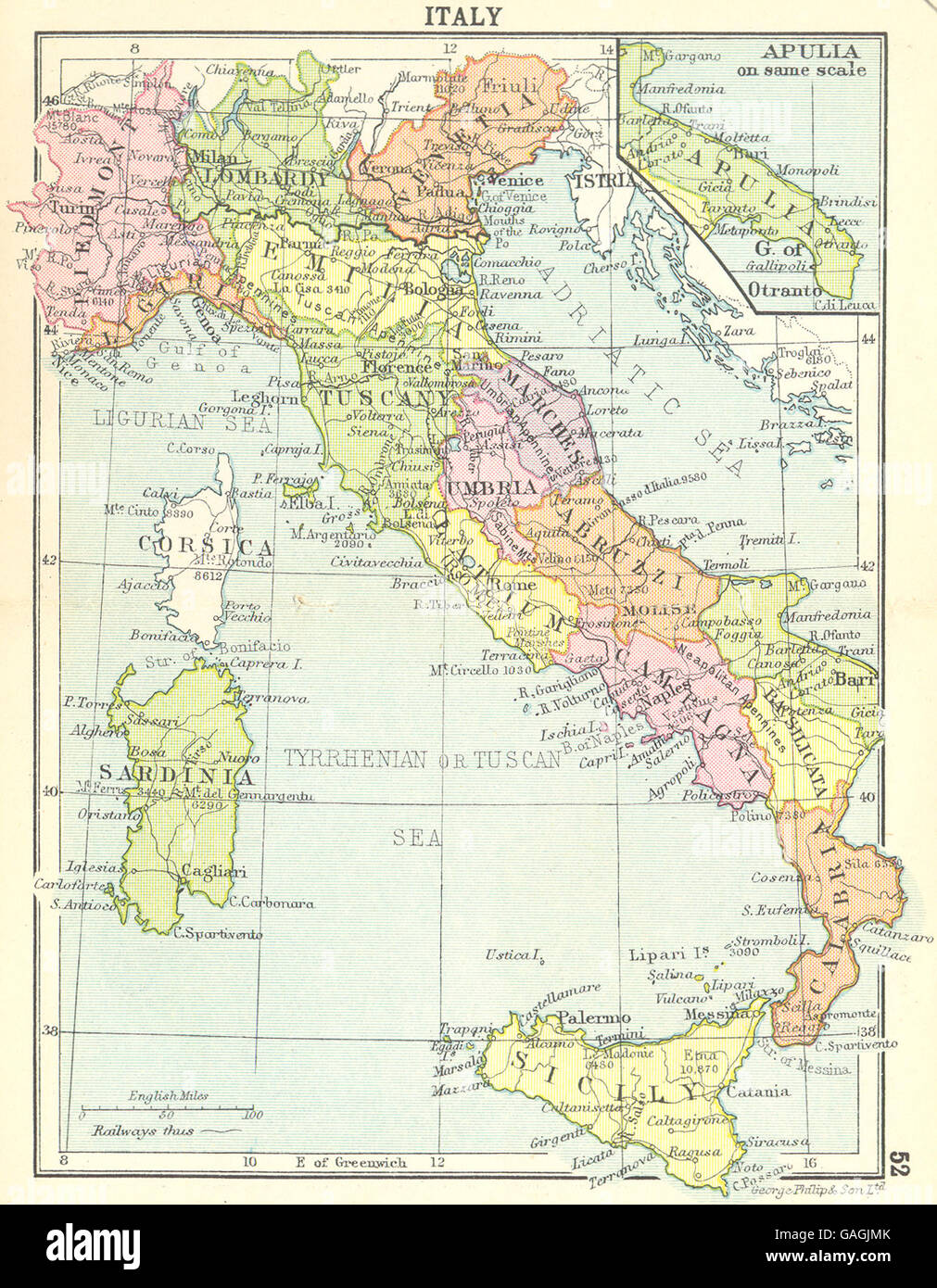 Italy map historic immagini e fotografie stock ad alta risoluzione