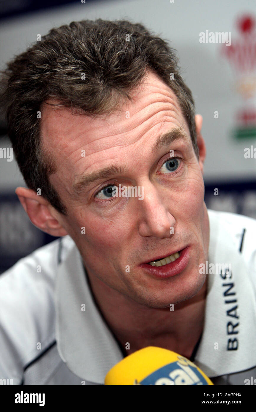 Rugby Union - Wales RBS 6 Nations Squad Announcement - Vale of Glamorgan Hotel. Rob Howley, Wales backs coach Stock Photo