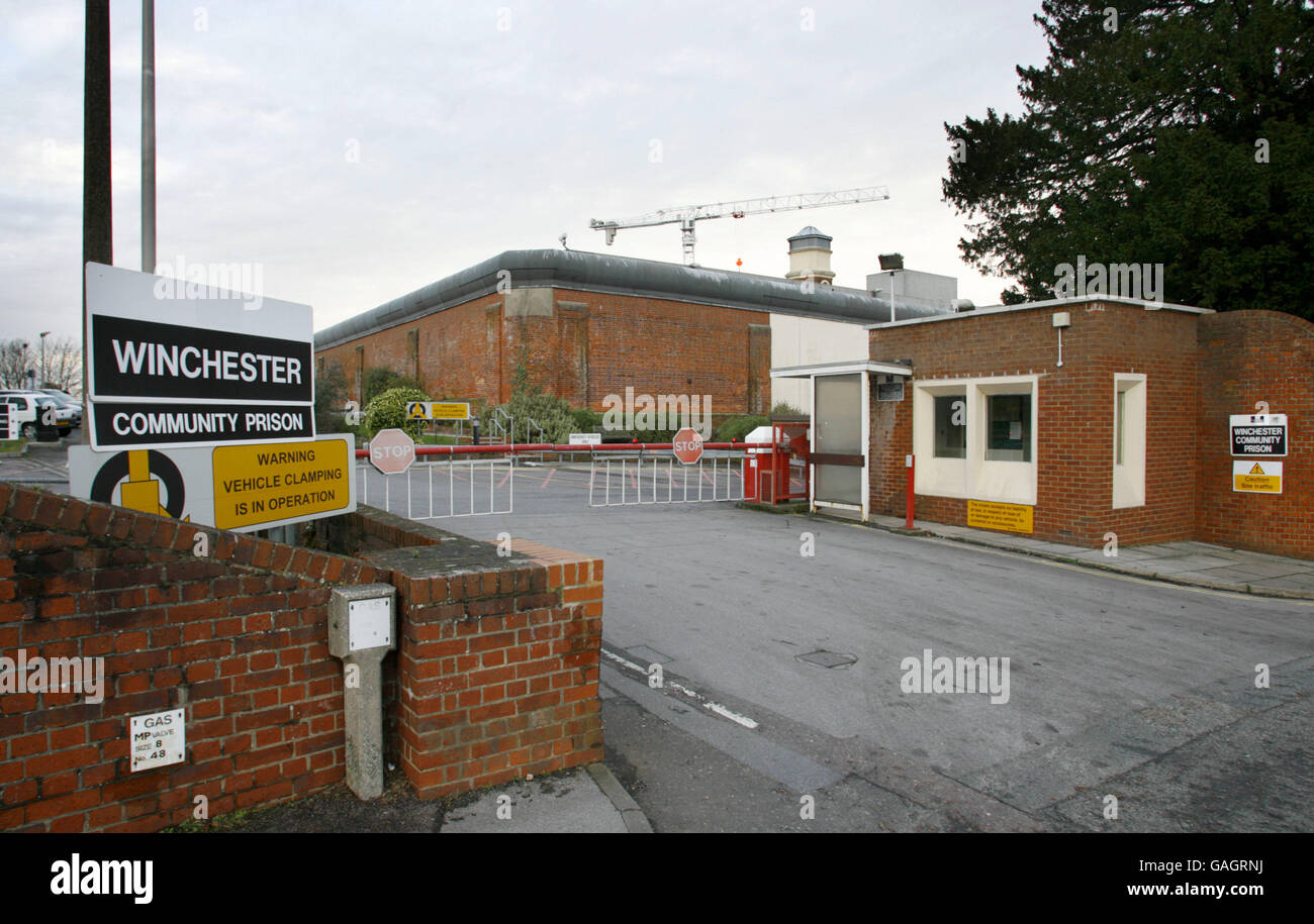 Winchester Prison Feature Stock Photo Alamy