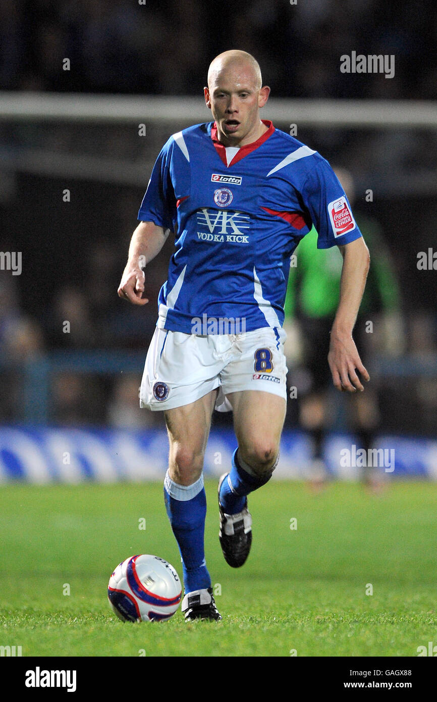 Soccer - Coca-Cola Football League Two - Chesterfield v Rochdale - Recreation Ground. Derek Niven, Chesterfield Stock Photo
