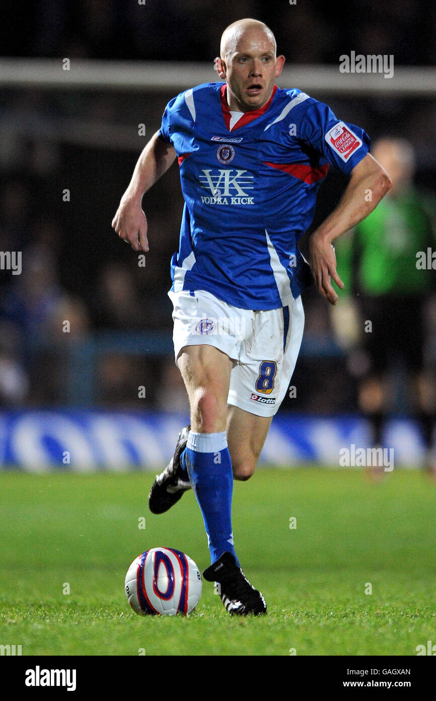 Soccer - Coca-Cola Football League Two - Chesterfield v Rochdale - Recreation Ground. Derek Niven, Chesterfield Stock Photo