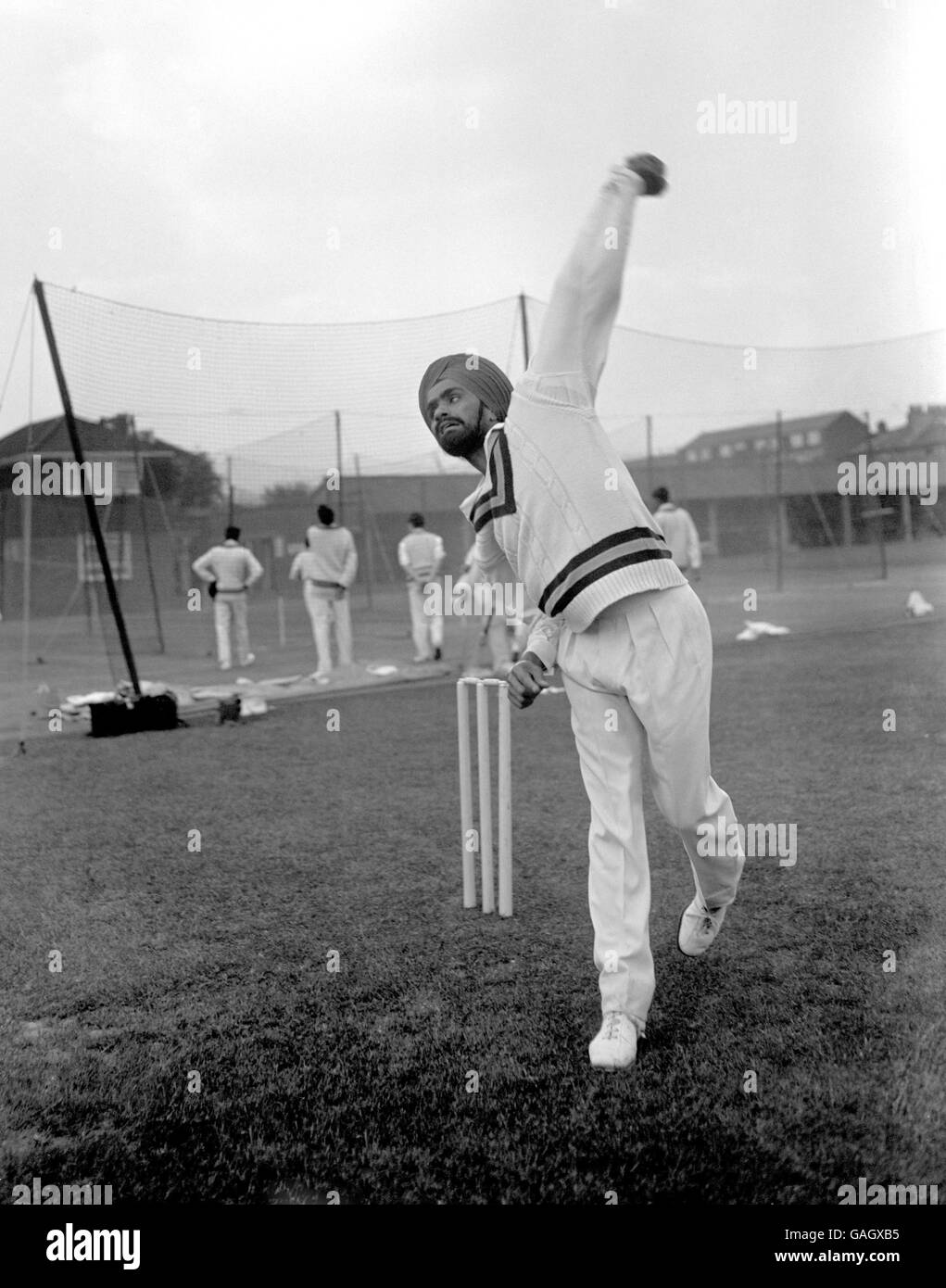 Cricket - Bishan Bedi Stock Photo - Alamy