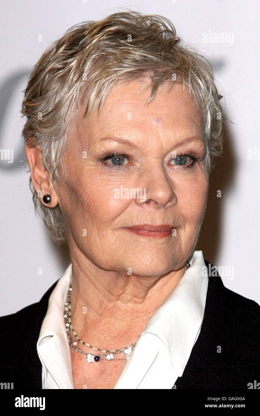 Dame Judi Dench poses for the media during a photocall to promote the new  James Bond movie Quantum of Solace at Pinewood studios, London Stock Photo  - Alamy