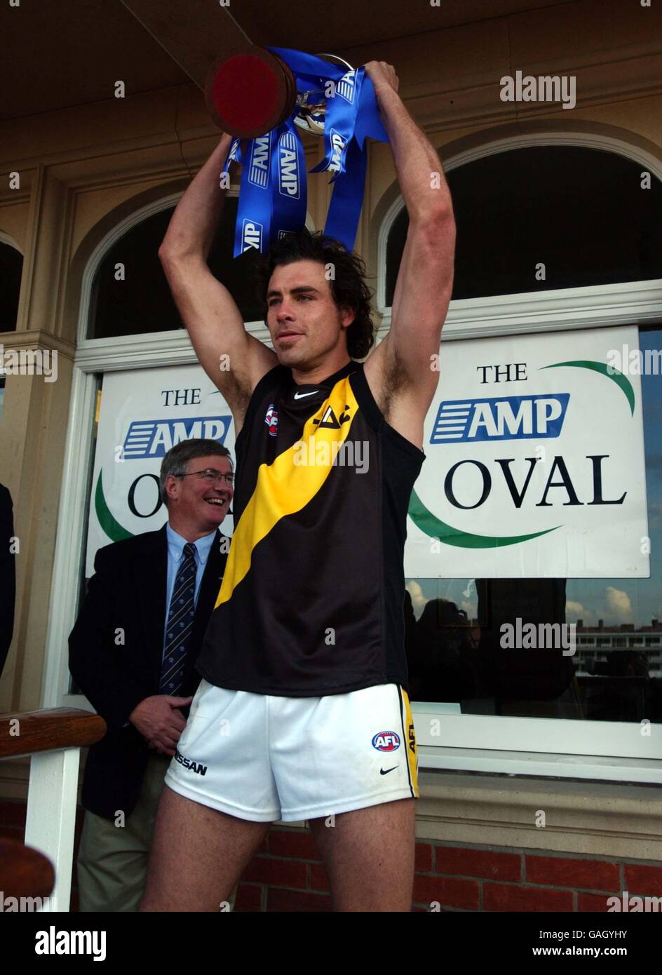 Roy Ramsay Cricket - Australian Rules Football Exhibition - The Oval Stock Photo ...