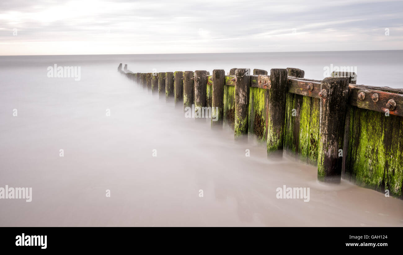 Atlantic Ocean Jetty in the morning Stock Photo Alamy