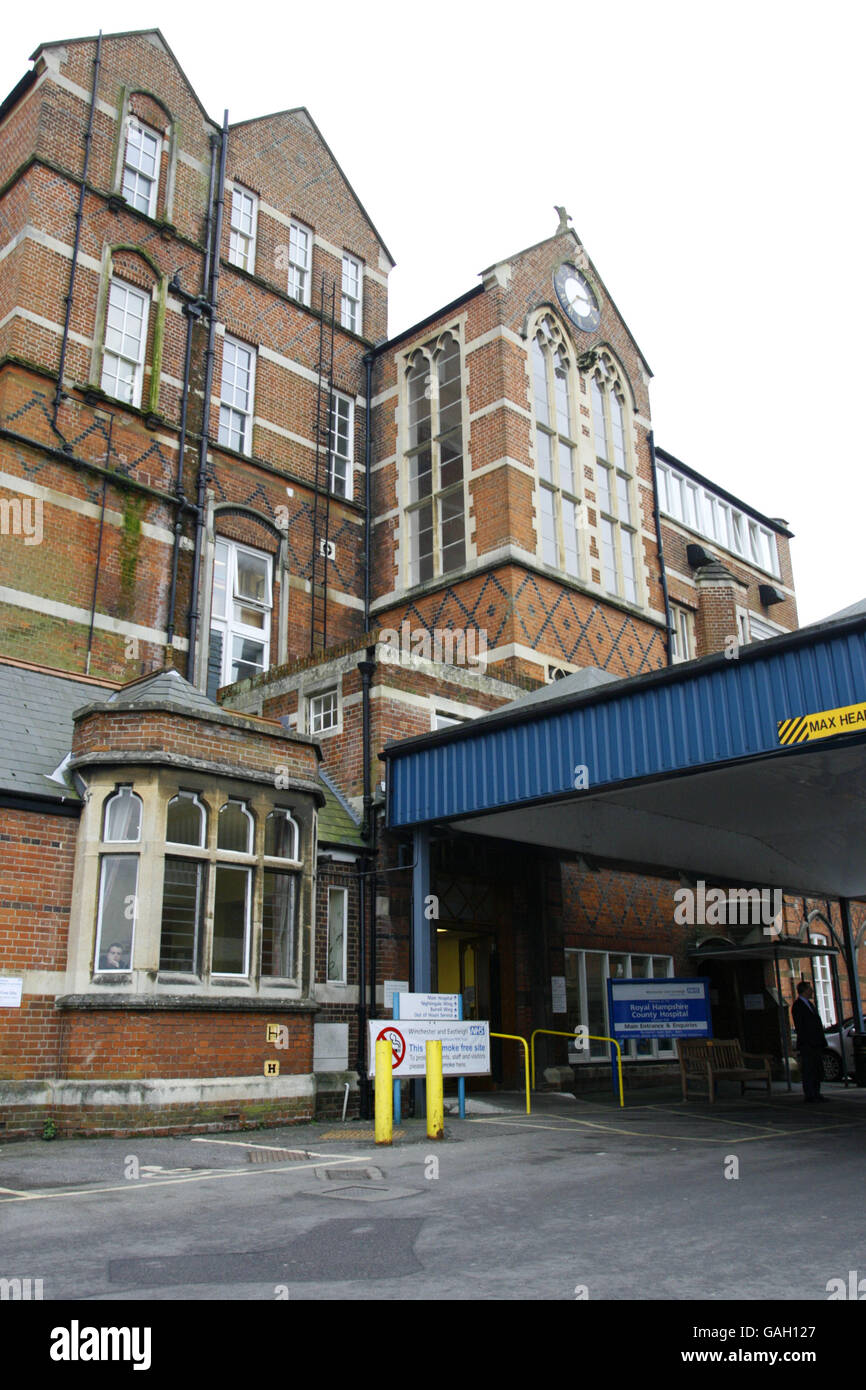 Royal Hampshire County Hospital Winchester High Resolution Stock