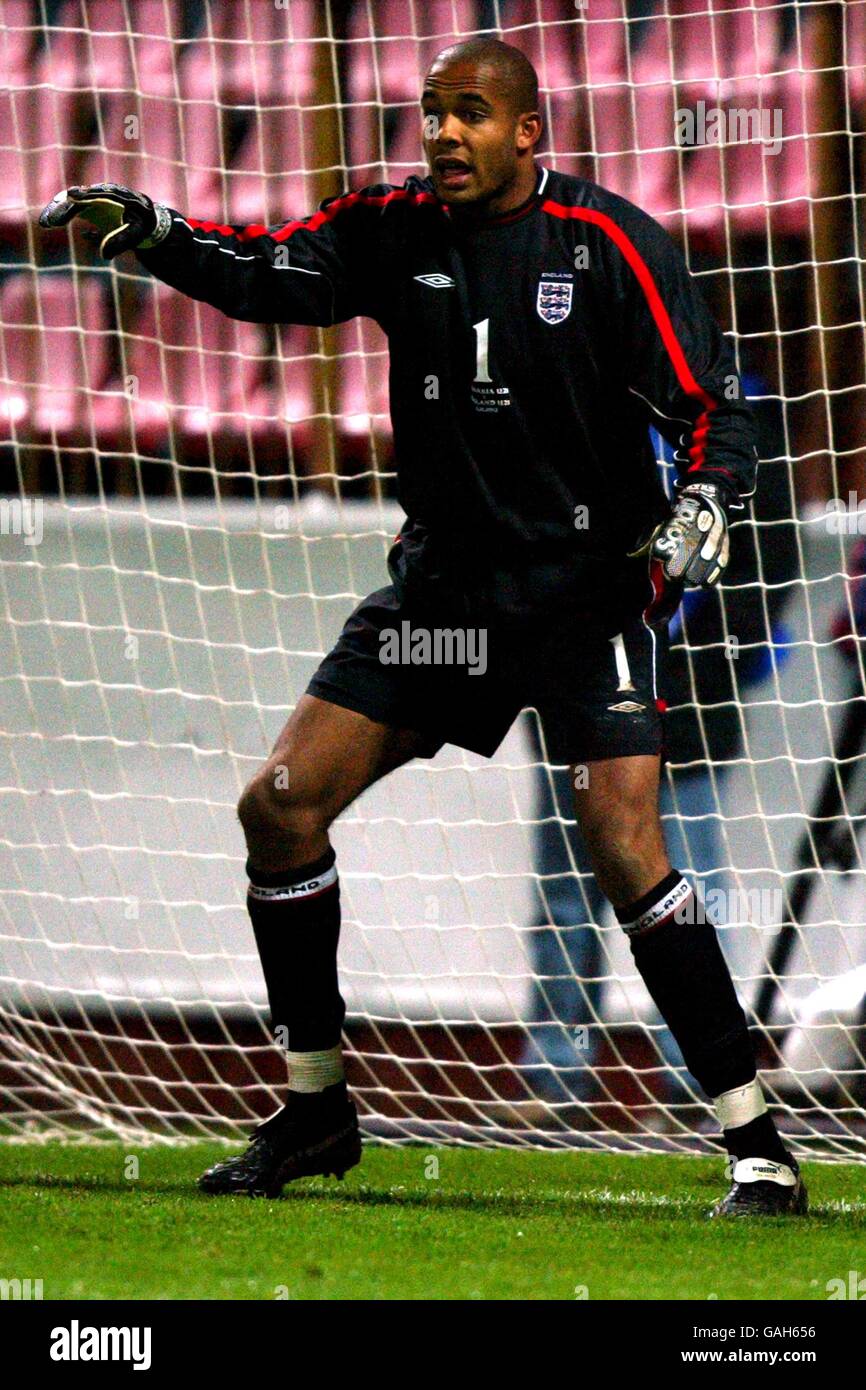 Soccer - European Under 21 Championships 2004 Qualifier - Group Seven - Slovakia v England. Matt Murray, England Stock Photo