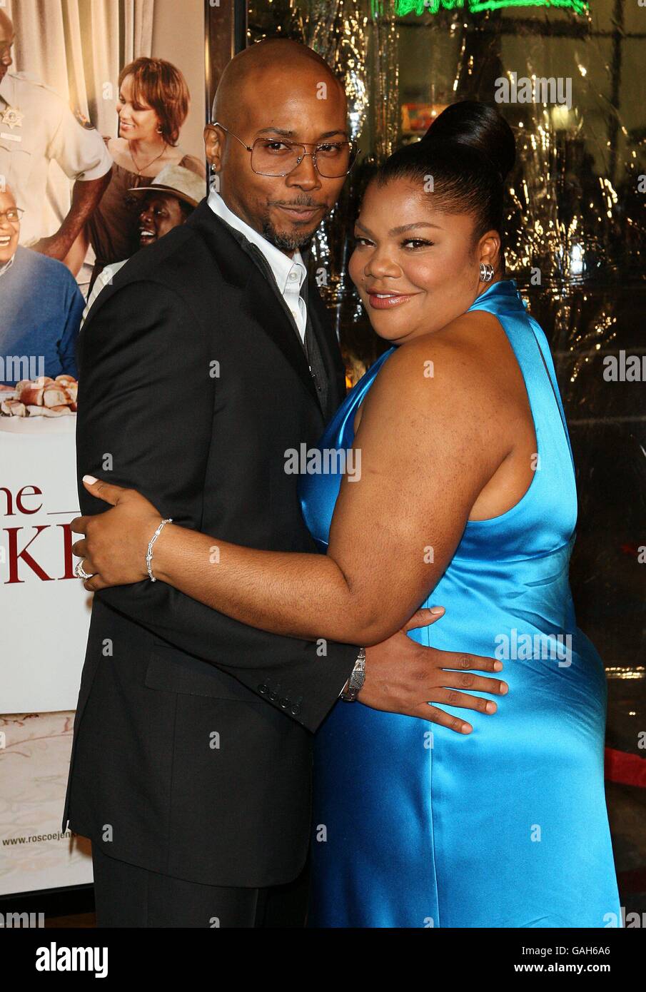 Mo'Nique arrives at the premiere of Welcome Home Roscoe Jenkins at the Grauman's Chinese Theatre, Los Angeles. Stock Photo