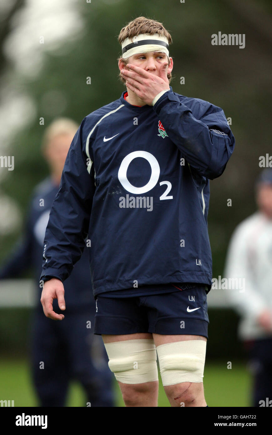 Rugby Union - England Training - Bath University. England's Luke Narraway during a training session at University of Bath. Stock Photo