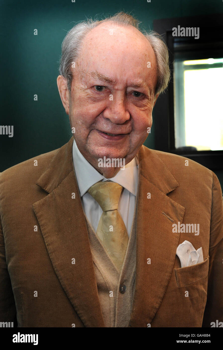 Peter Sallis on the occasion of his 87th birthday, whilst in the studio recording for the