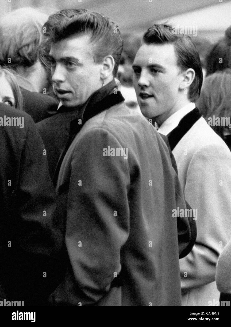 Teddy Boys - Wembley - 1960 Stock Photo