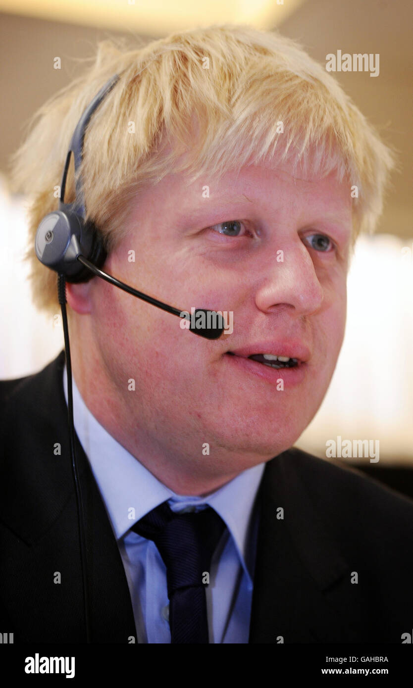 The conservative candidate for mayor of london boris johnson hires