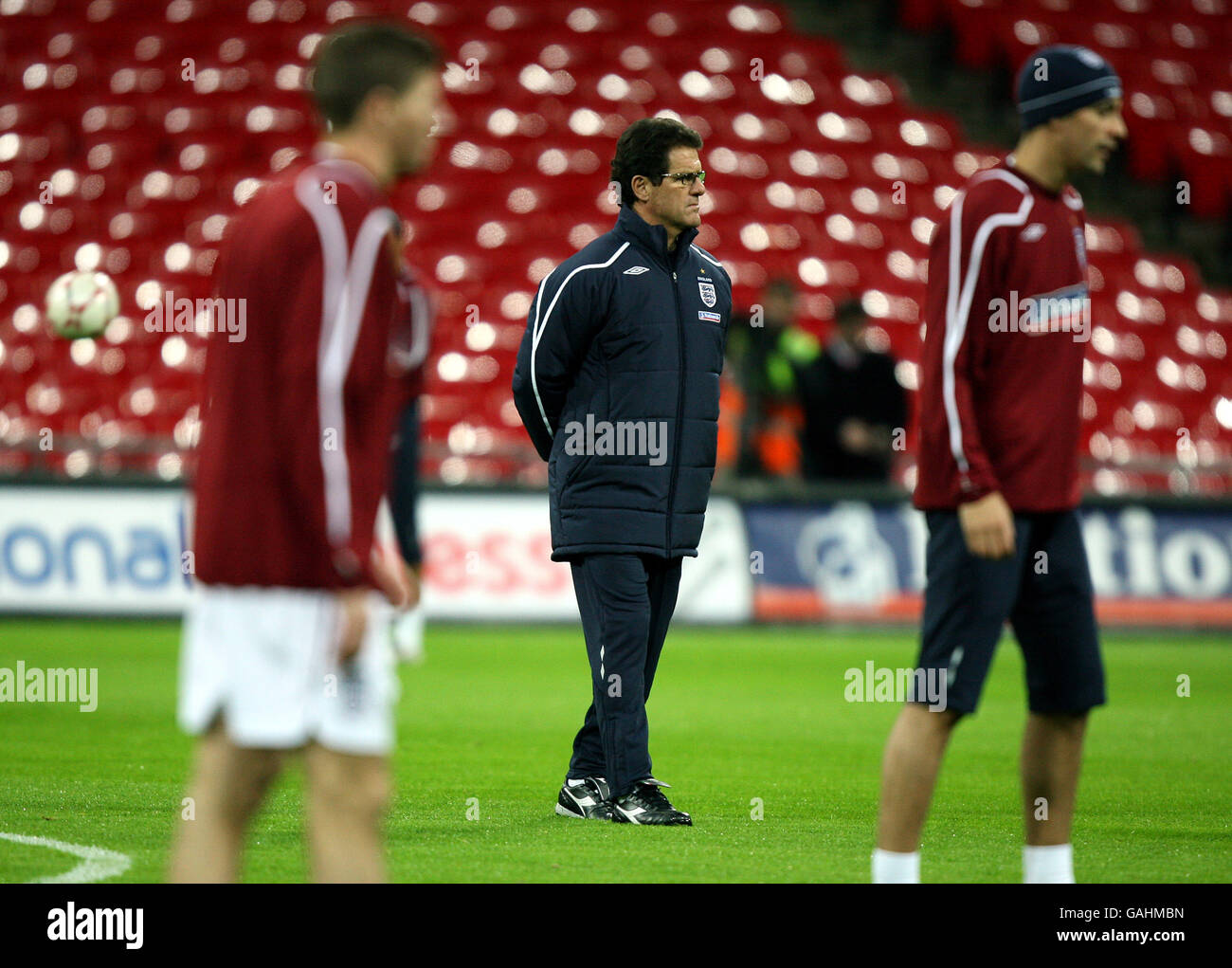 Soccer England v Switzerland Friendly England Training Wembley Stadium. England manager