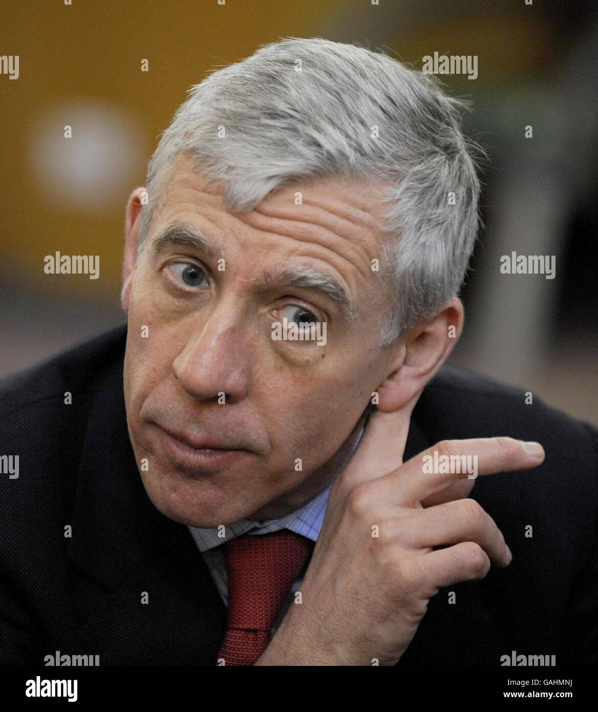 Jack Straw visits Leeds Stock Photo Alamy
