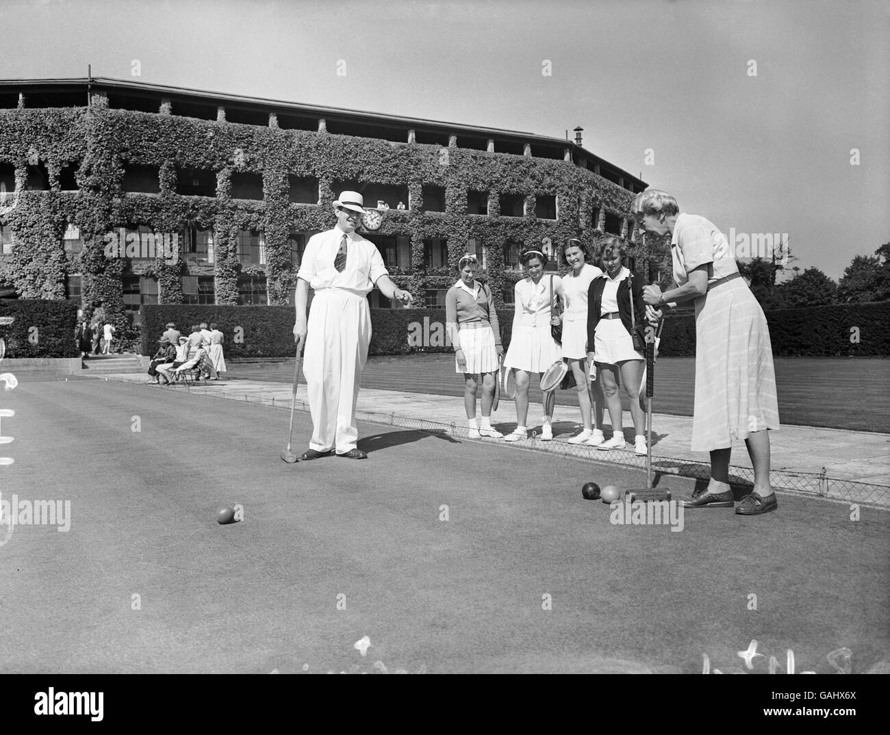 Croquet All England Club Wimbledon Stock Photo Alamy