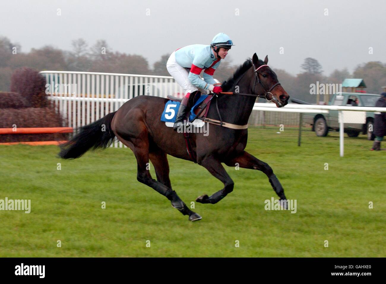 Horse Racing Kempton Races Stock Photo Alamy
