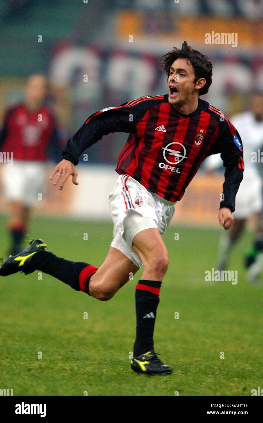 Soccer - Italian Serie A - AC Milan v Roma. Filippo Inzaghi, AC Milan Stock Photo