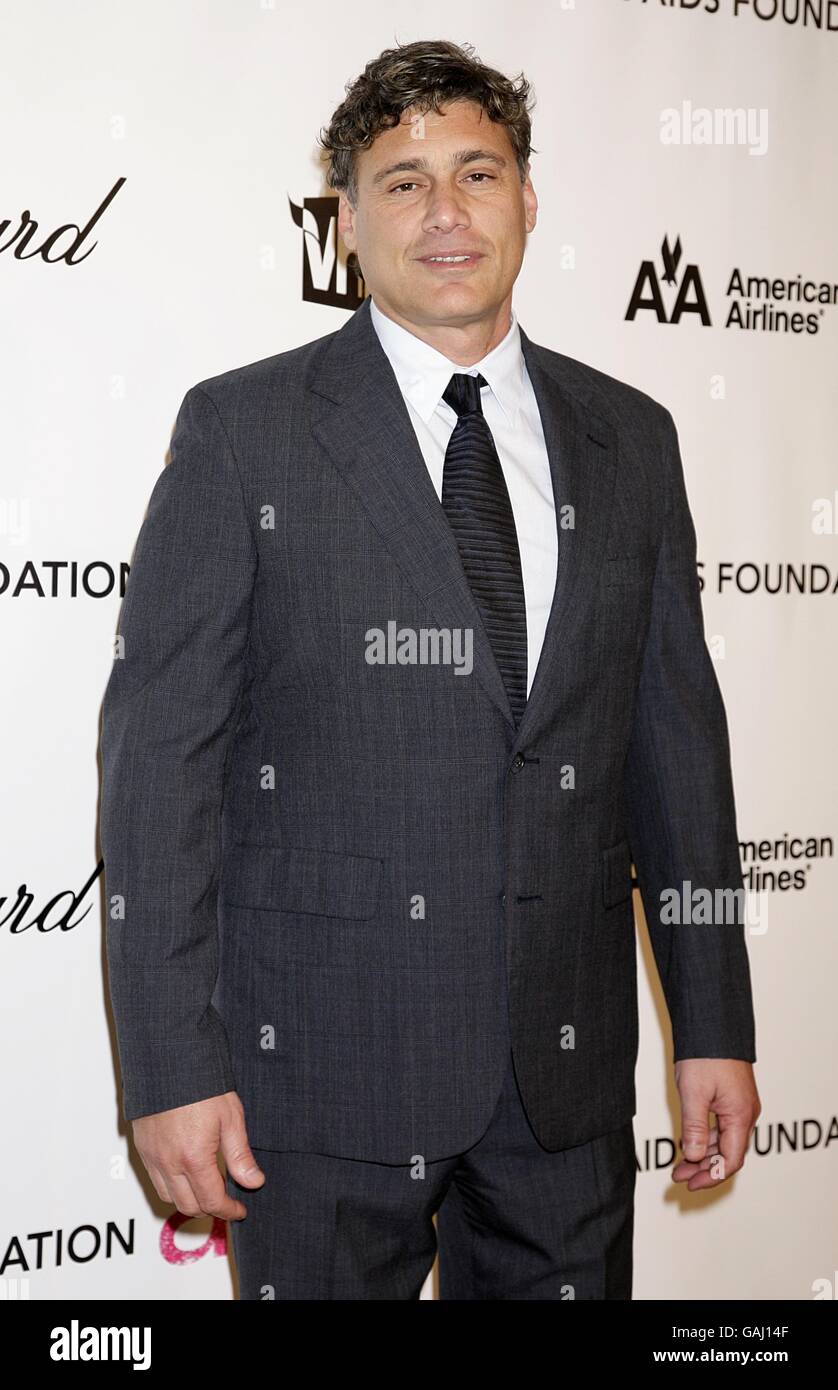 Steven Bauer arrives for the 16th Annual Sir Elton John AIDS Foundation Oscar Party at the Pacific Design Centre in Los Angeles. Stock Photo