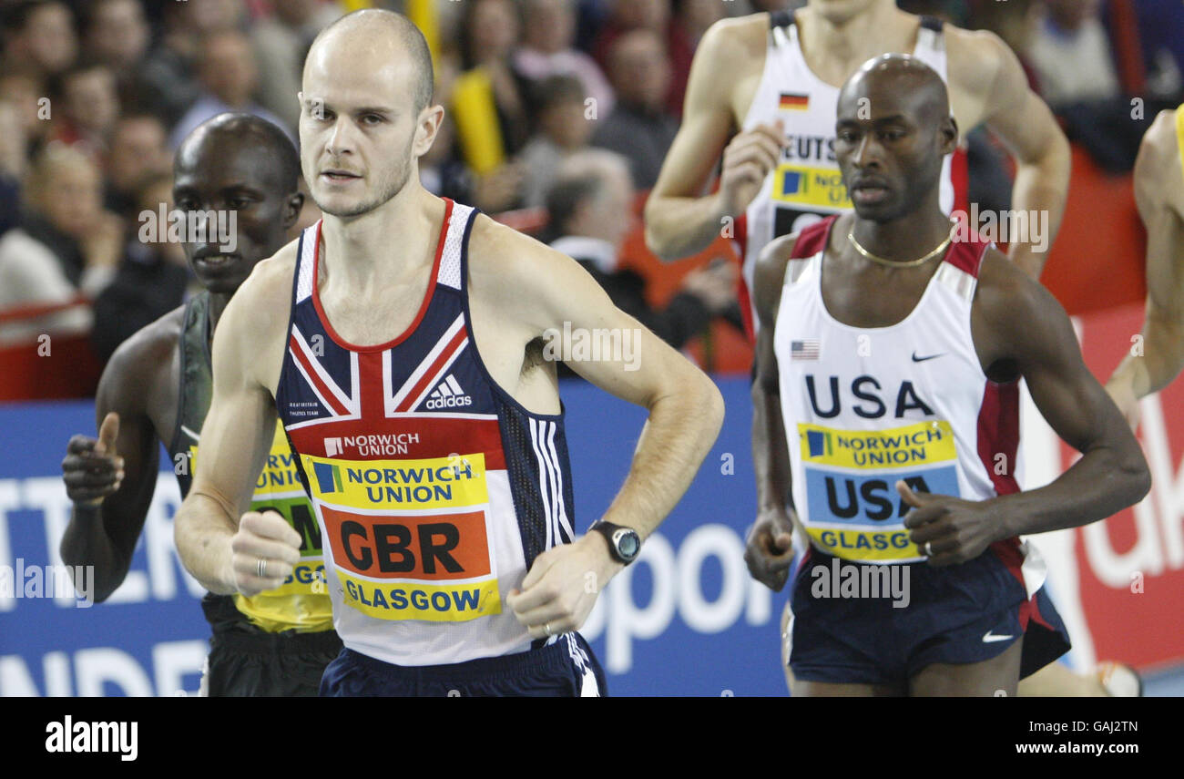 Great Britain's Michael East competes the in the Men's 1500m during the Norwich Union International Match at the Kelvin Hall in Glasgow. Picture date: Saturday January 30, 2007 Photo credit should read: Danny Lawson / PA Wire Stock Photo