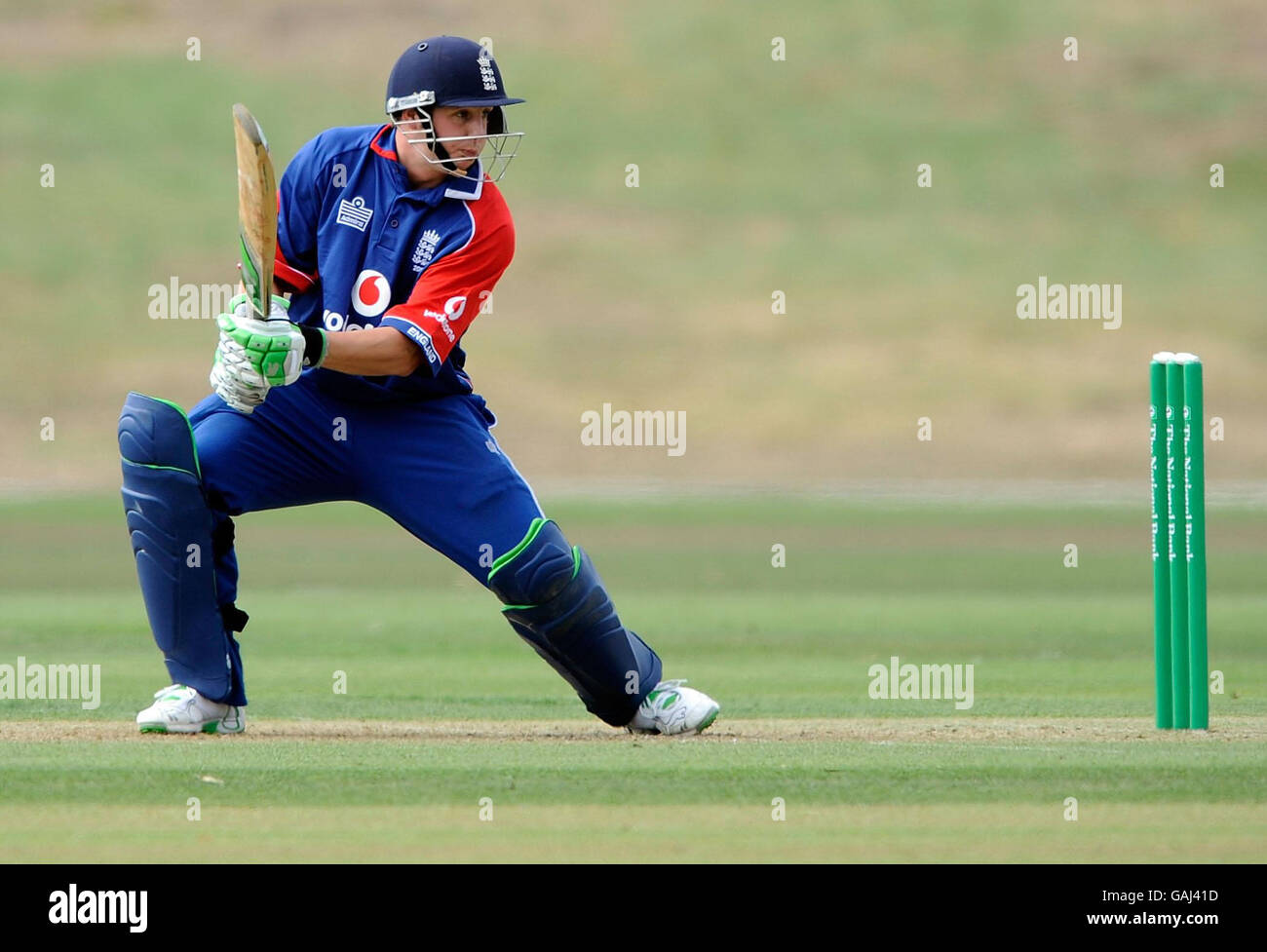England's Phil Mustard in action during the ODI at the Queen Elizabeth II ground, Christchurch, New Zealand. Stock Photo