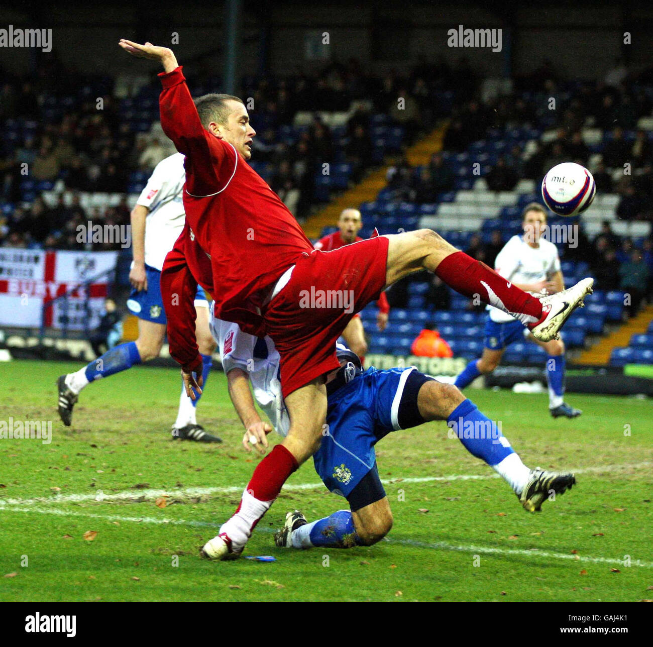 Soccer - Coca Cola Football League Two - Bury v Milton Keynes Dons - Gigg Lane Stock Photo