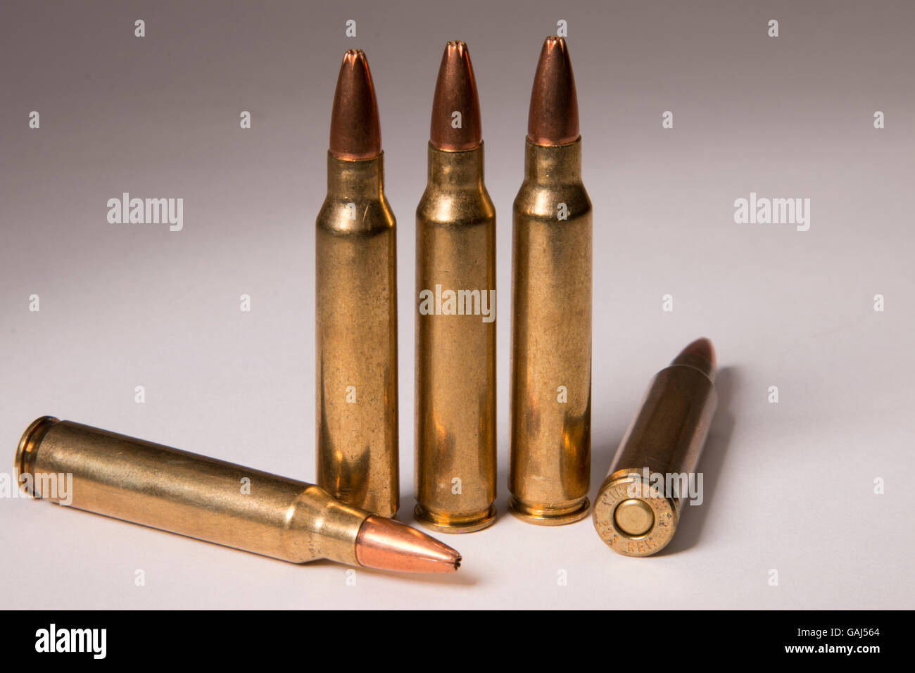 Winchester hollow point rifle cartridge Stock Photo Alamy