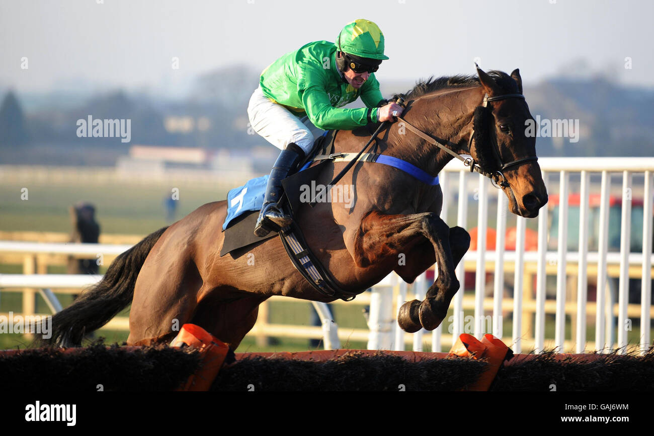 Horse Racing - Wetherby Racecourse Stock Photo