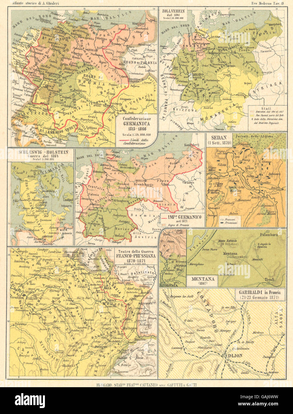 CONFEDERAZIONE GERMANICA Schleswig Guerra Prussiana Zollverein Sedan