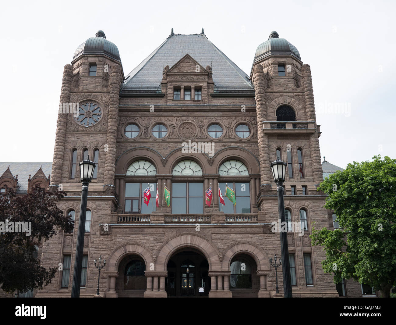 Queen's Park Legislative Assembly of Ontario and urban park in Downtown Toronto, Ontario, Canada 
