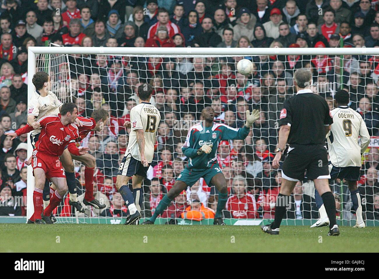 Soccer - FA Cup - Fifth Round - Liverpool v Barnsley - Anfield Stock Photo