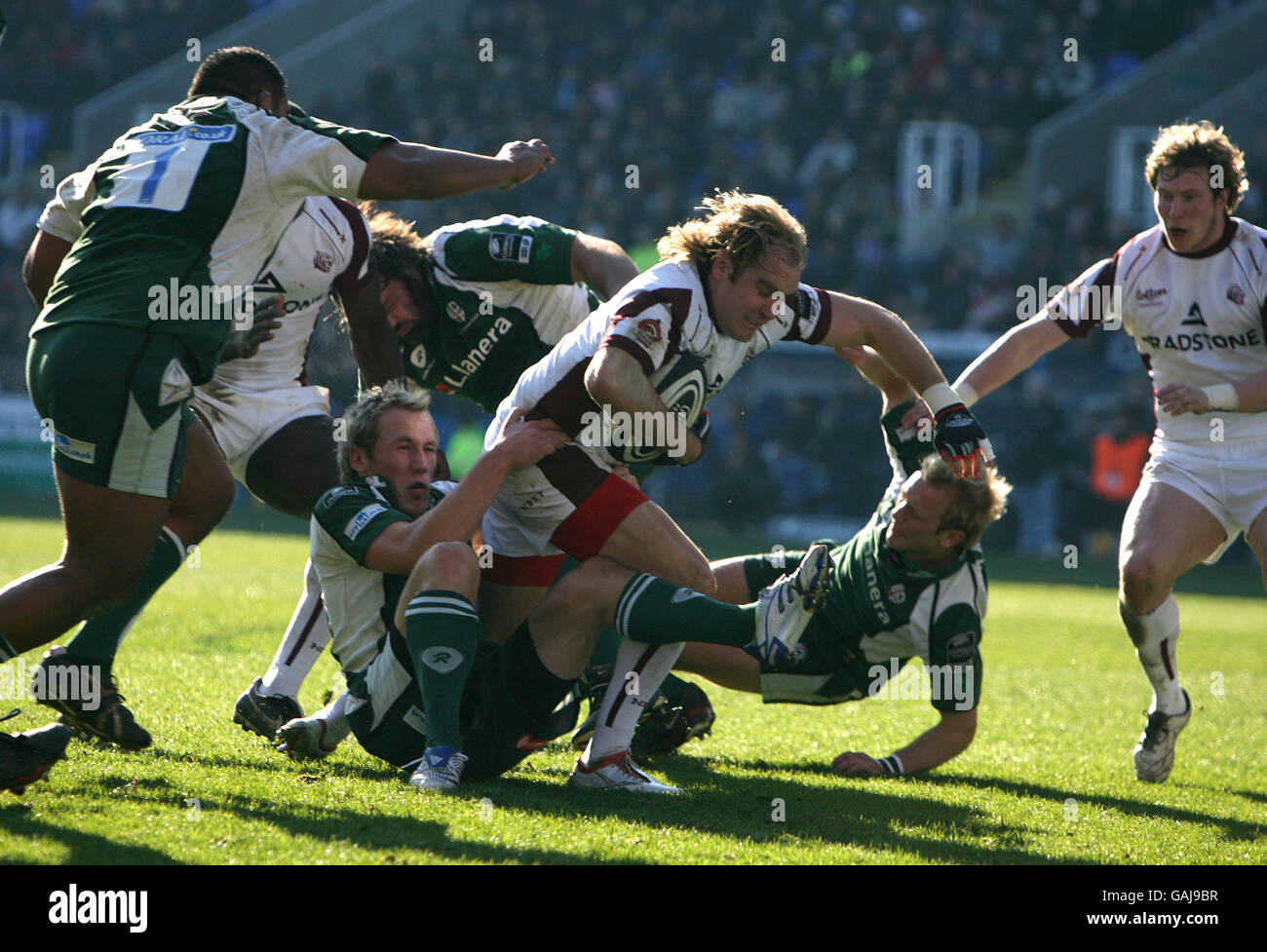 Rugby Union - Guinness Premiership - London Irish v Leicester Tigers - Madejski Stadium Stock Photo