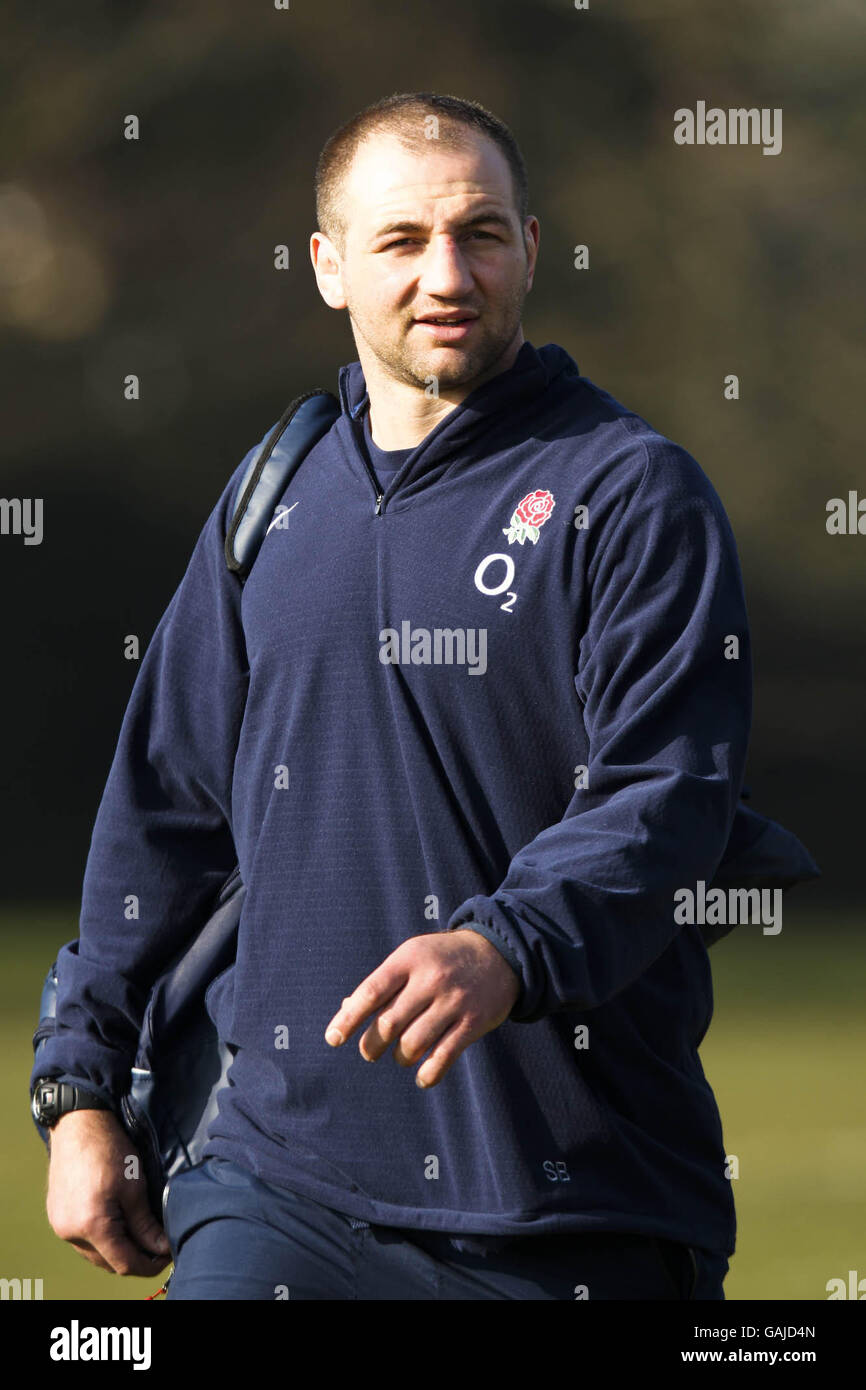 Rugby Union - England Training Session - Bath University Stock Photo ...