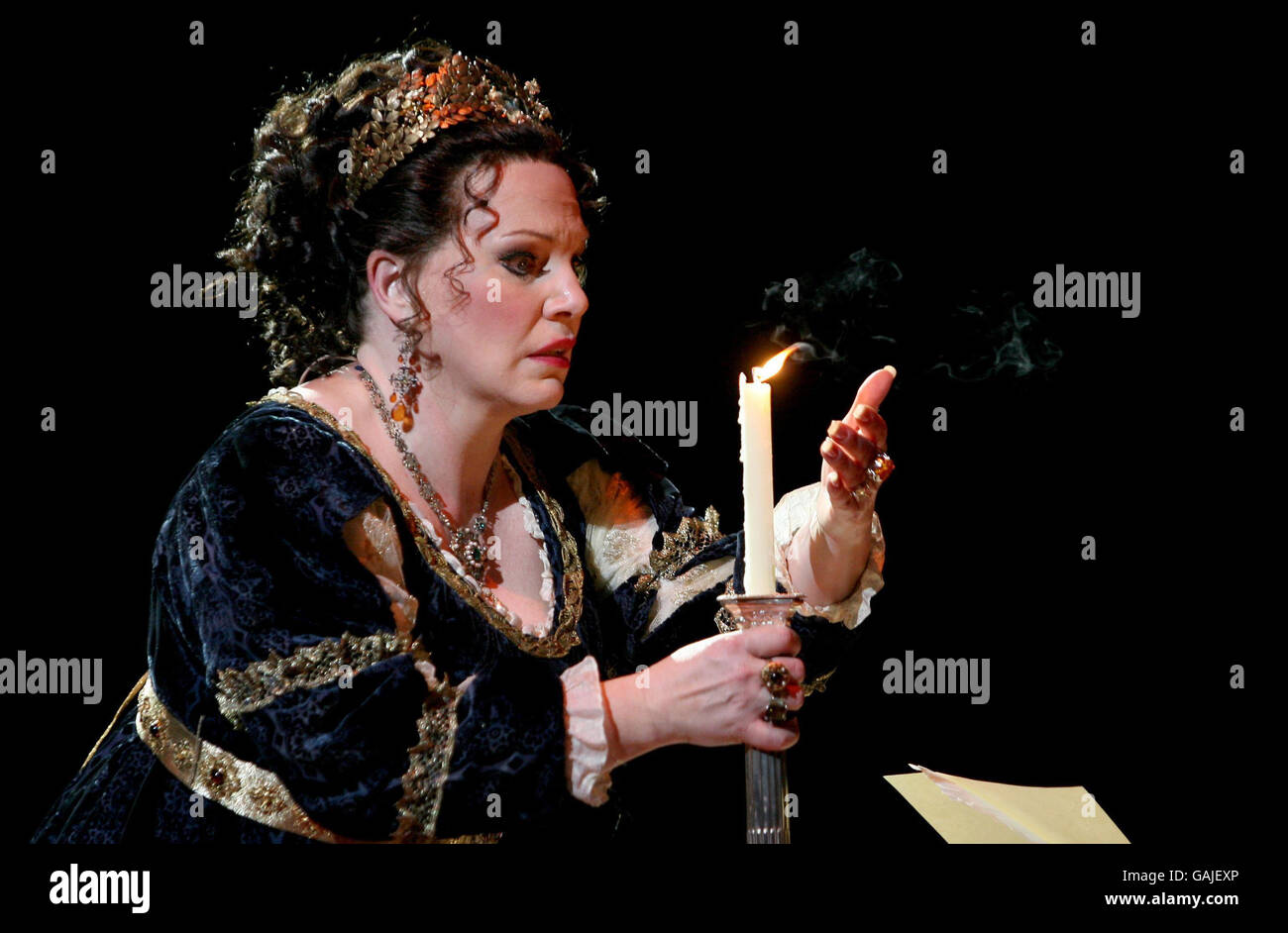 Tosca Photocall - London. A full dress rehearsal of Tosca is staged at the Royal Albert Hall, central London. Stock Photo