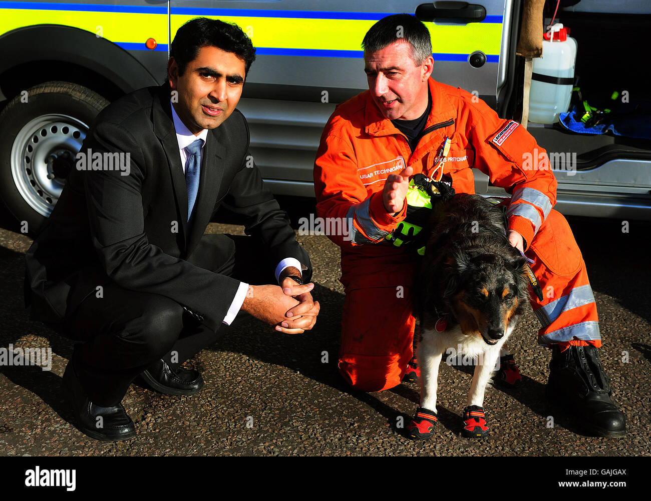 Watch mock rescue by services new elite canine squad hires stock