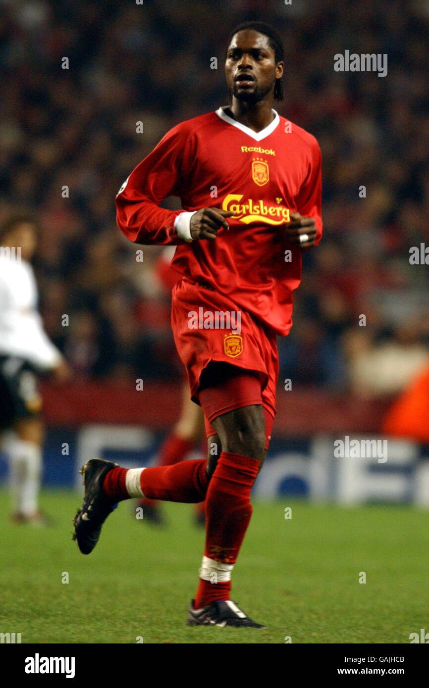 Soccer - UEFA Champions League - Group B - Liverpool v Valencia. Salif  Diao, Liverpool Stock Photo - Alamy