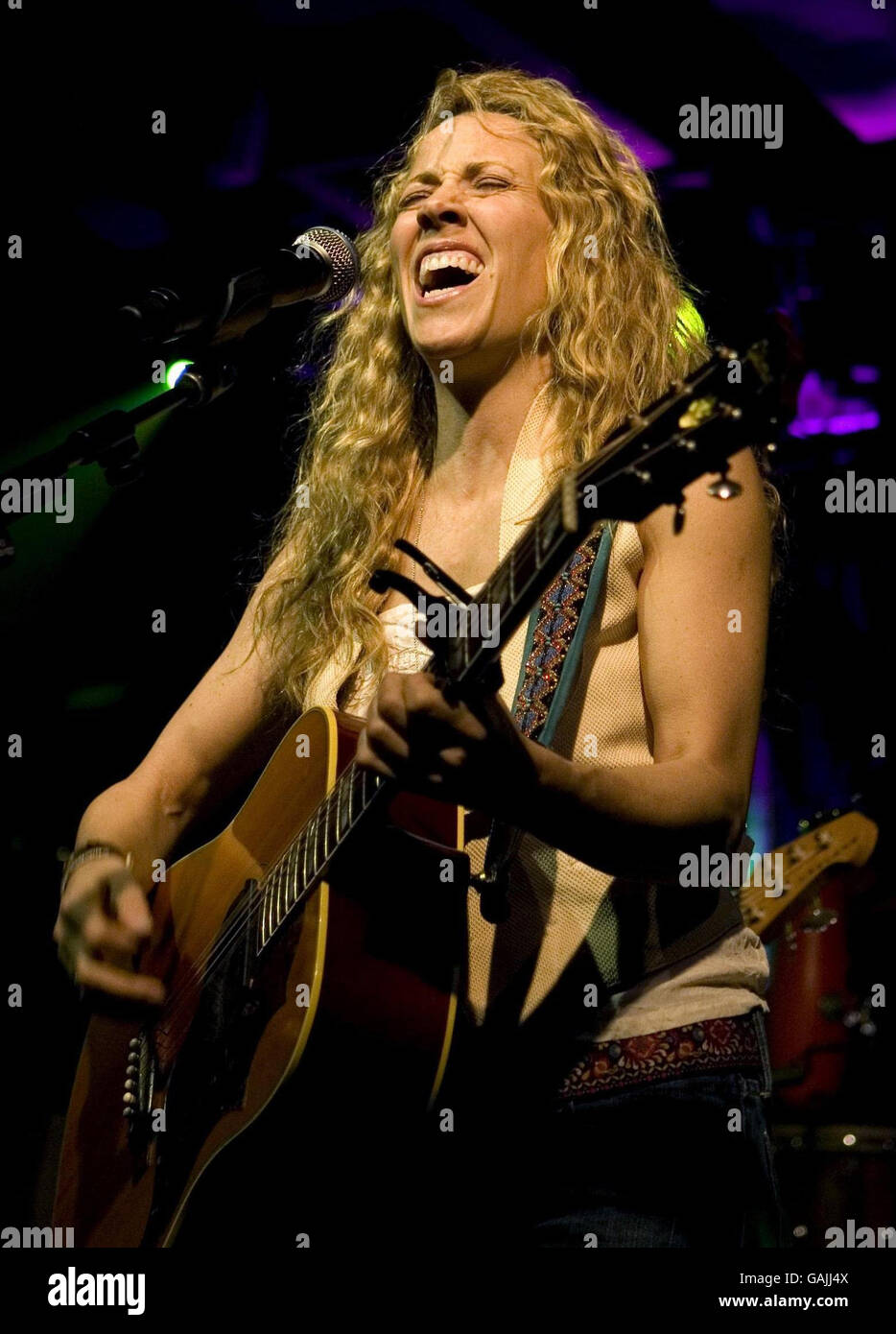 Sheryl Crow in concert, London. Sheryl Crow in concert at the Scala in