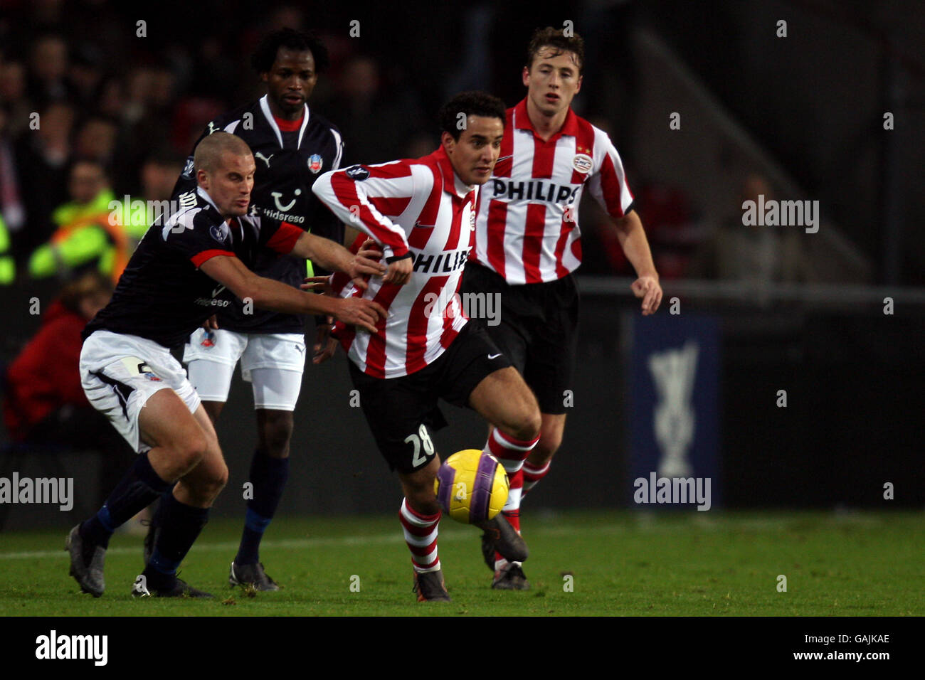 Soccer - UEFA Cup - Round of 32 - First Leg - PSV Eindhoven v Helsingborg - Philipsstadion Stock Photo