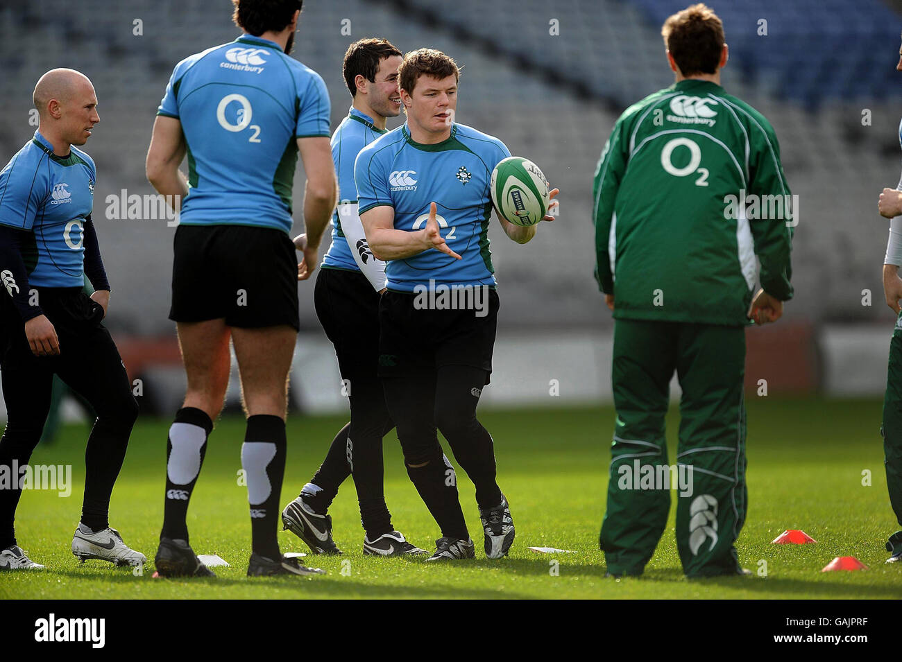 Rugby Union - RBS 6 Nations Championship 2008 - Ireland Training Session - Croke Park Stock Photo