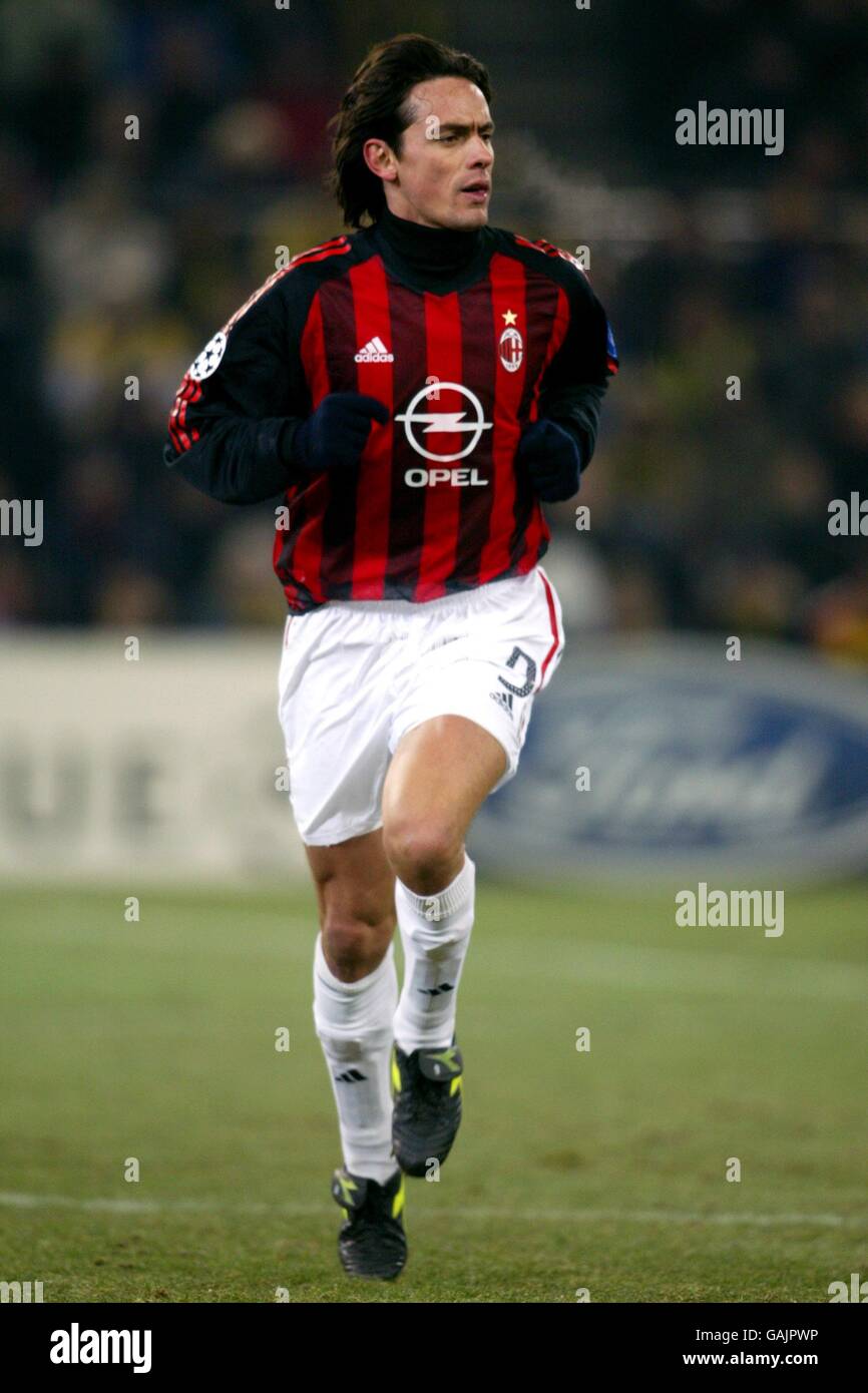 Soccer - UEFA Champions League - Group C - Borussia Dortmund v AC Milan. Filippo Inzaghi, AC Milan Stock Photo