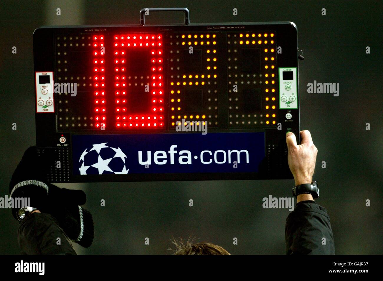 Football substitution board hires stock photography and images Alamy