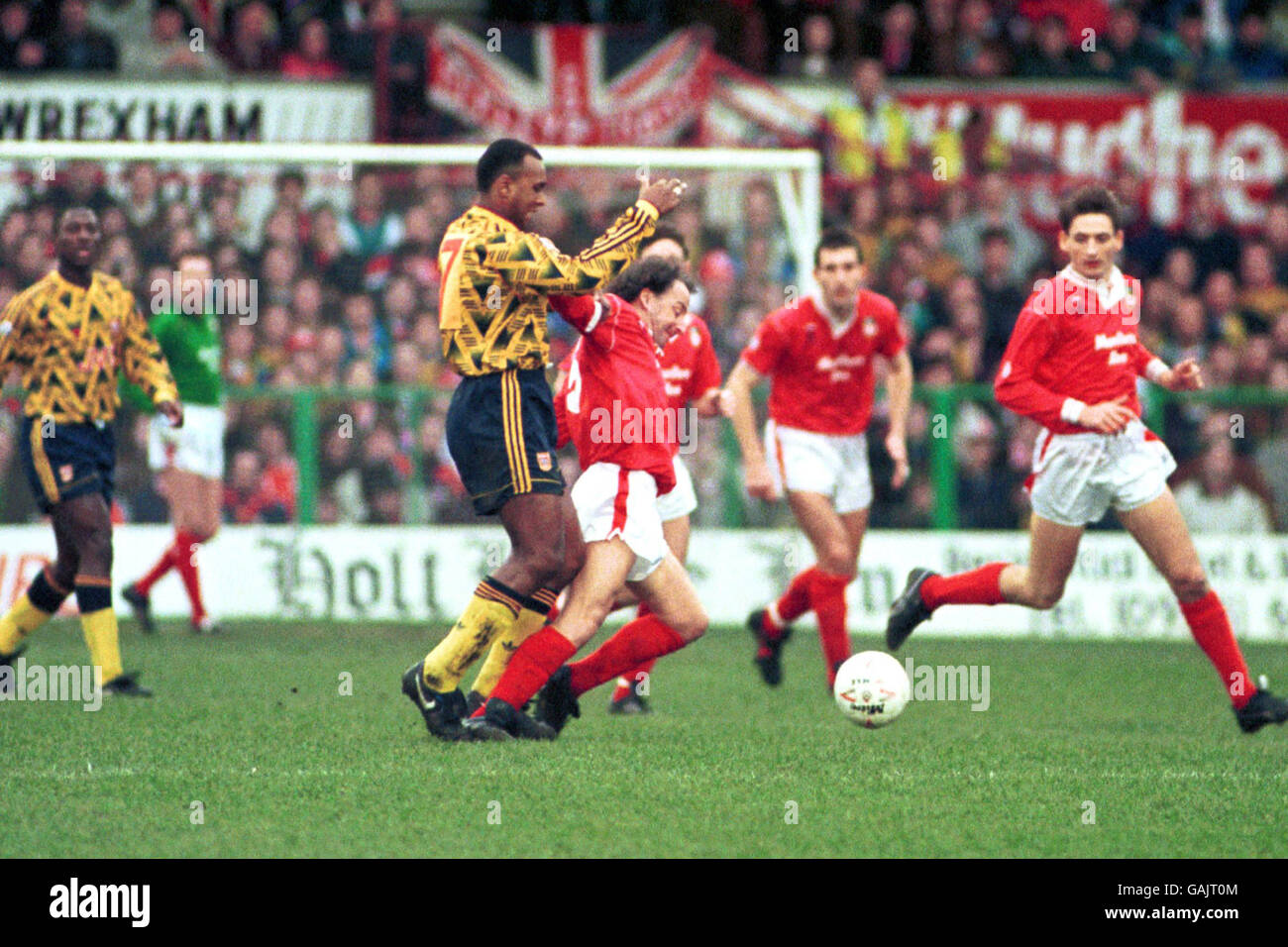 Soccer - FA Cup - Third Round - Wrexham v Arsenal Stock Photo