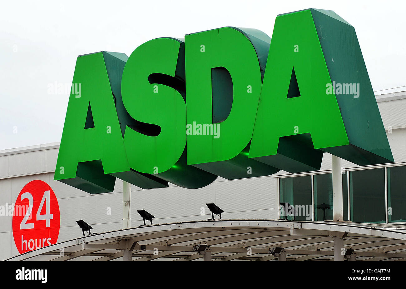 Asda Feature. A general view of the Asda Logo in Dewsbury Stock Photo Alamy